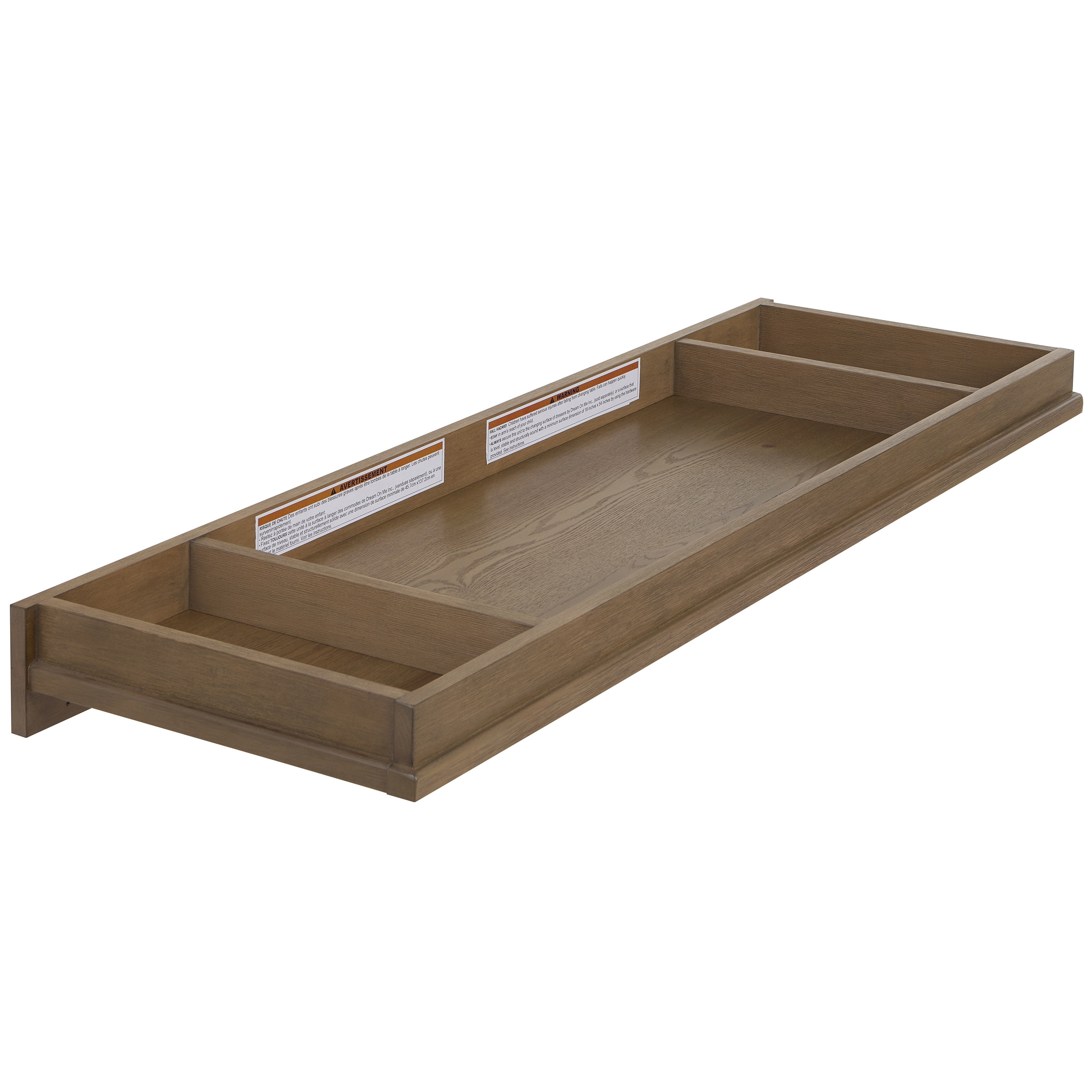 Evolur Oakley Change Tray, Hickory