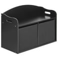 thumbnail image 1 of Evolur Playthings Storage Bench, Matte Black, 1 of 7