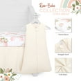 thumbnail image 1 of Evolur RainBoho Collection 3pc Crib Set (Fitted Sheet, Snuggle Sack, Crib Skirt) in Light Peach & Rainbow Print, 1 of 5