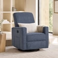 thumbnail image 1 of Evolur Raleigh Basic Glider |Recliner| Rocker, Blue Fog, 1 of 8