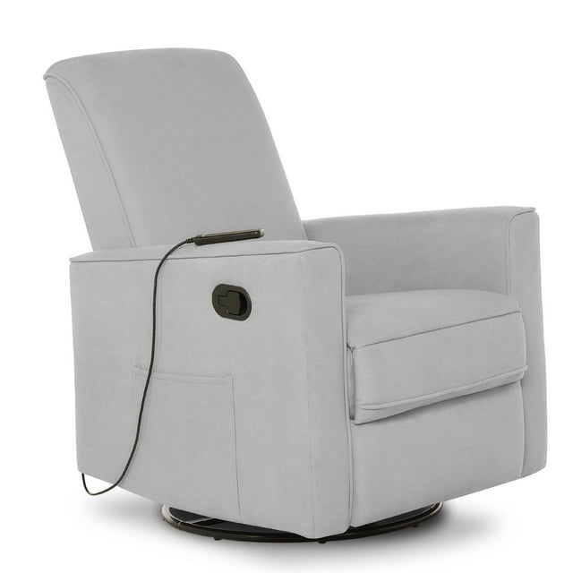Evolur Raleigh Swivel Glider with inbuilt Massager, Recliner, Light