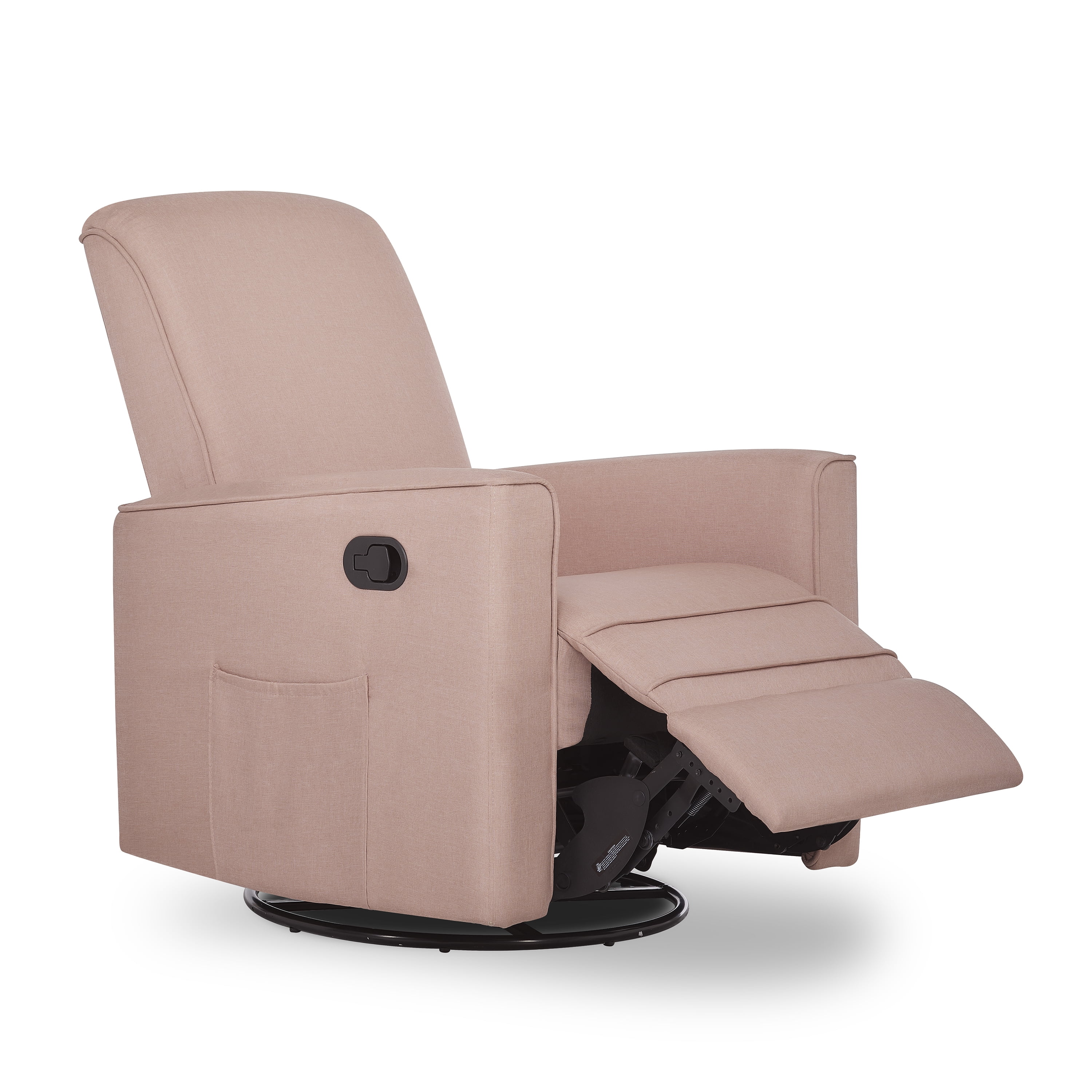 Evolur Raleigh Upholstered Plush Seating Glider Swivel, Rocker