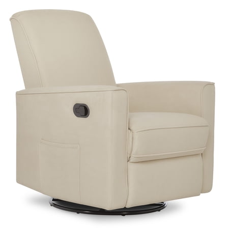 Evolur Raleigh Upholstered Plush Seating Nursery Glider 360-degree, Swivel Rocker Recliner, Multi Recline Positions, Greenguard Gold & JPMA Certified, Stain Resistant, Tool-Free Assembly, Shell