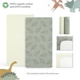 thumbnail image 1 of Evolur RawrSome Collection ( 2pc Sheet Set ), Cream & Dark Green Leaf Print, 1 of 5