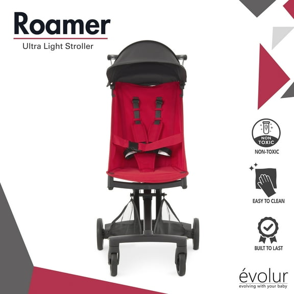 Evolur Roamer Ultra Light Stroller, Red