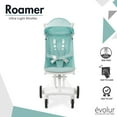 thumbnail interactive-video image 1 of Evolur Roamer Ultra Light Stroller, White Blue, 1 of 12