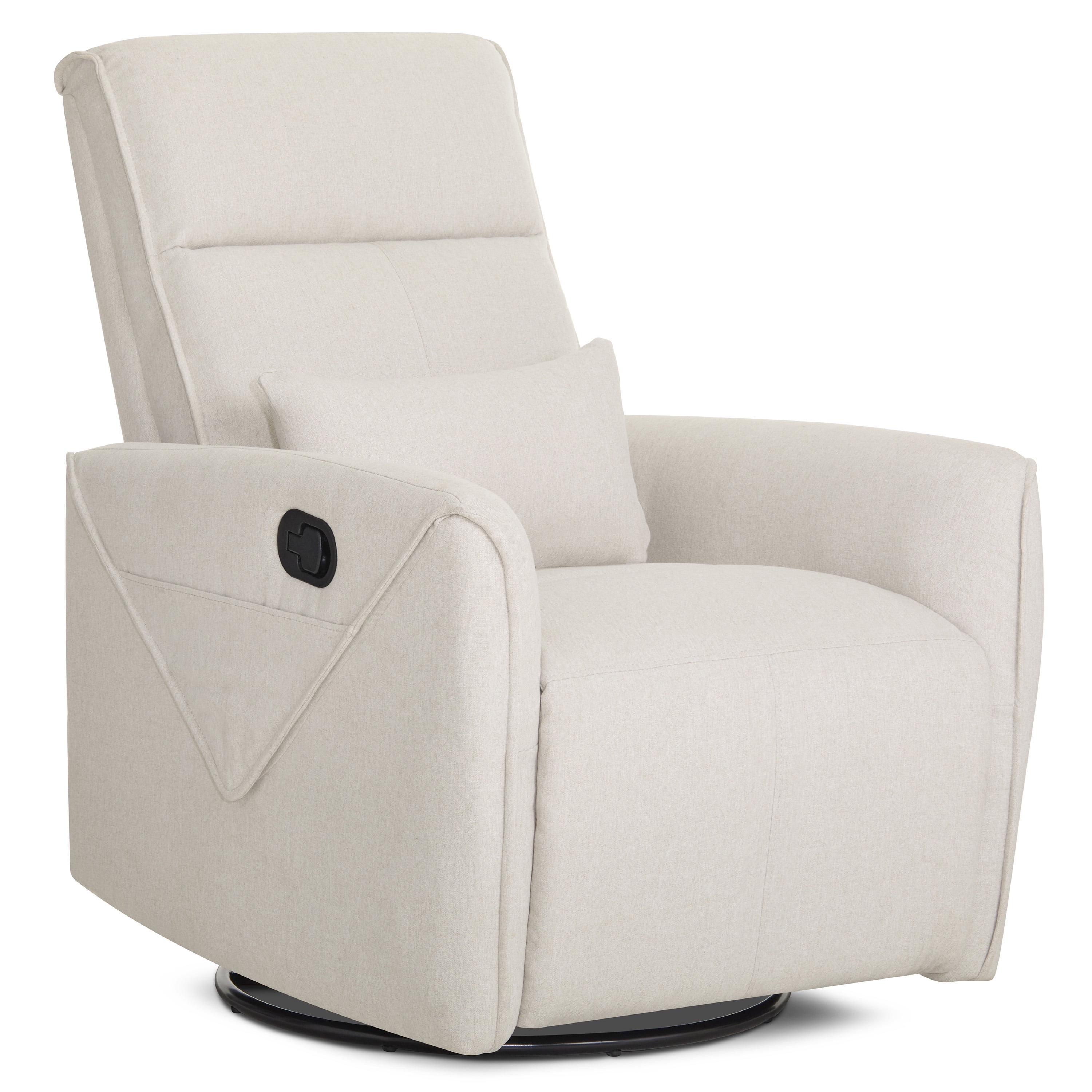 Evolur Slylas Manual Recline Glider, Light Sand