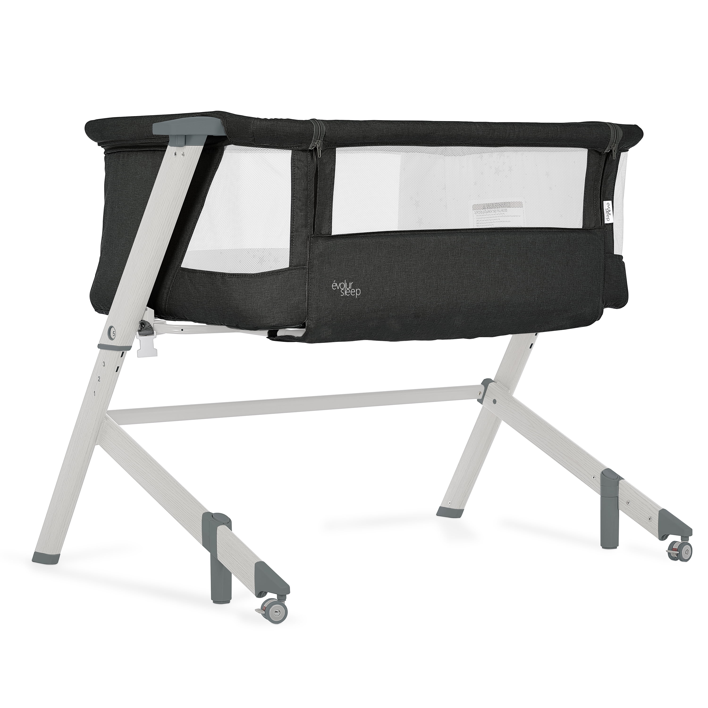 Evolur Stellar and Bedside Sleeper in Black, Easy to Fold