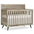 thumbnail image 1 of Evolur Stilnovo Mid Century 4-in-1 Convertible Crib, Windsor Oak Grey, 1 of 9