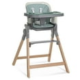 thumbnail interactive-video image 1 of Evolur Tiny Throne 2-in-1 Portable High chair in Matcha Green, Baby High Chair Converts into Booster Seat & Adult Stool, Removable Tray and Easy To Clean, 1 of 21