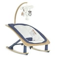 thumbnail image 1 of Evolur Tory 2-in-1 Rocker & Chair, Blue, 1 of 12