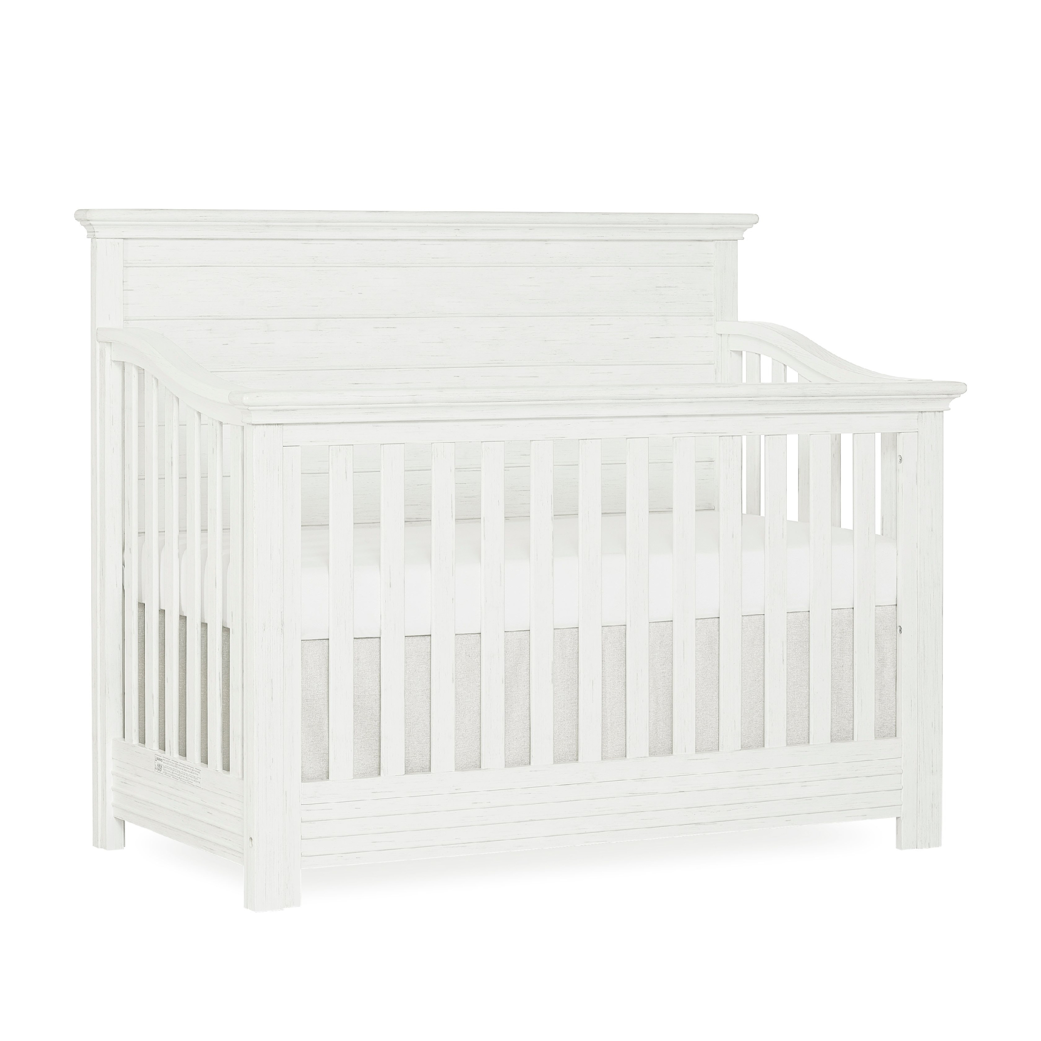 Evolur Waverly 5-in-1 Full Panel Convertible Crib, Weathered White - image 1 of 21