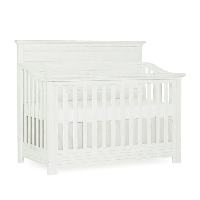 Evolur Waverly 5-in-1 Full Panel Convertible Crib, Weathered White