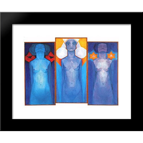 Evolution 20x24 Framed Art Print by Mondrian, Piet