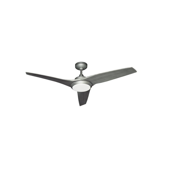 Evolution 52 in. Integrated LED Indoor Brushed Nickel-1 Ceiling Fan with Remote Control