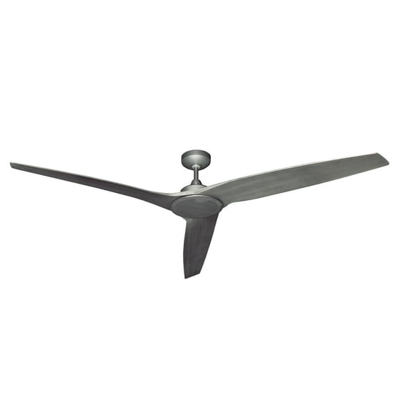 Evolution 72 in. Indoor/Outdoor Brushed Nickel -1 Ceiling Fan with Remote Control
