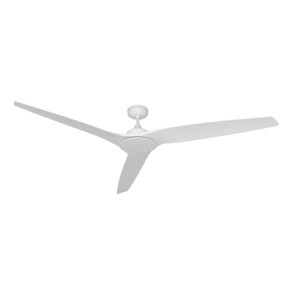 Evolution 72 in. Indoor/Outdoor Pure White Ceiling Fan with Remote Control