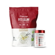 Evolution Advance Nutrition 2 Pack: Conjugated Linoleic Acid CLA 90 Softgels + Fit & Slim Blend, Grass Fed Whey Protein with Glucomannan, Inulin Fiber, Keto Approved, Non GMO