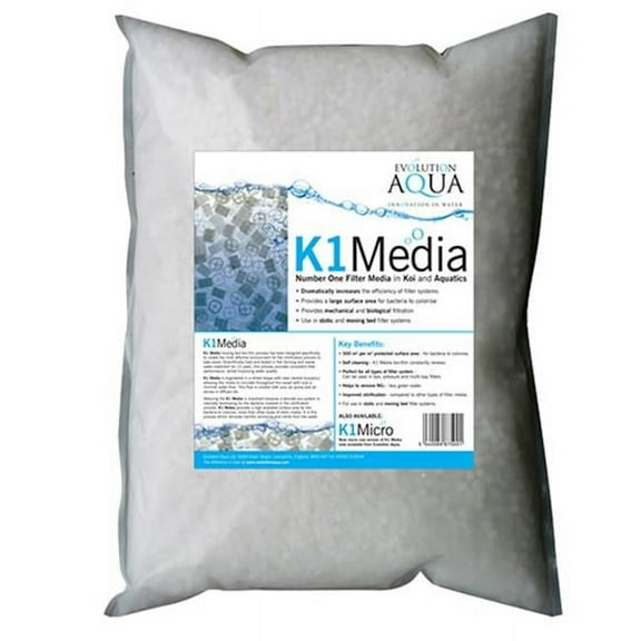 Evolution Aqua K1 Biological Filter Media - 50 Liters