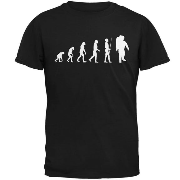 Evolution Astronaut Black Adult T-Shirt - Medium