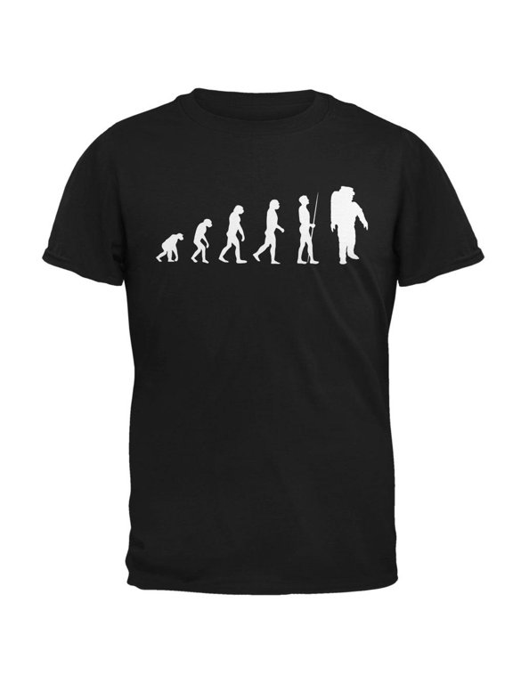 Evolution Astronaut Black Adult T-Shirt - Medium