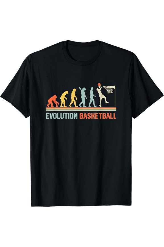 Evolution Basketball Player Basketball Funny Basketball T-Shirt