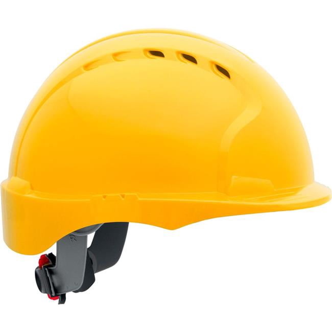 PIP Industries B3113500 Evolution Deluxe 6151 Short Brim HDPE Shell 6-Point Suspension Ratchet Adjustment Hard Hat, Yellow