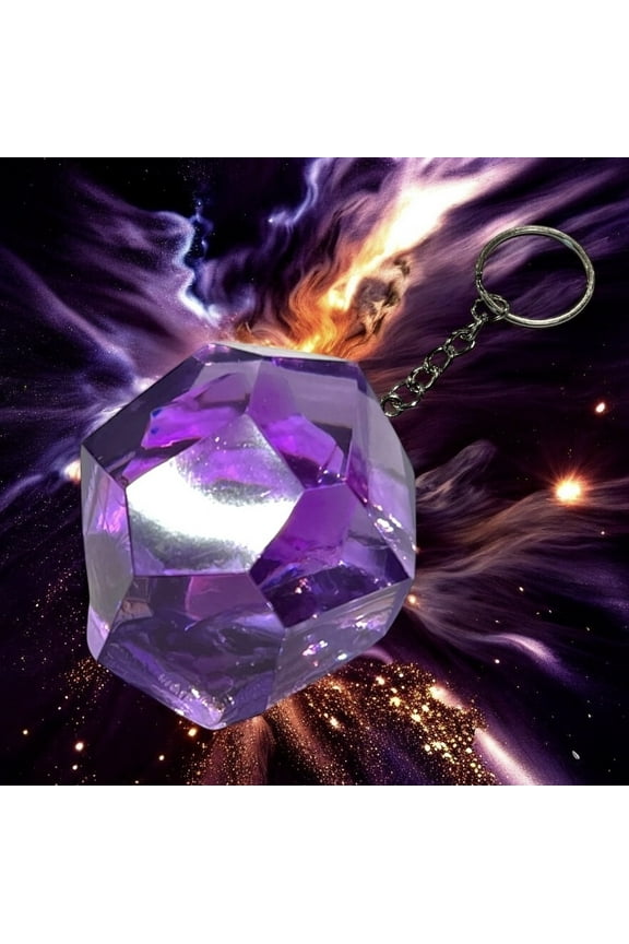 Evolution Dusk Stone Keychain - TCG, Resin Prop, Custom Gift, Collectibles, Anime Fashion, Elemental