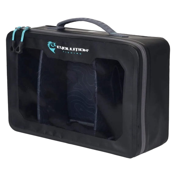 Evolution Fishing Soft Plastix Case, Plastic Bait Storage Box, Large