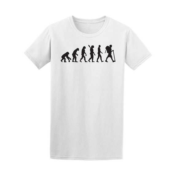 Evolution Hiking Hiker Adventure T-Shirt Men -Image by Shutterstock, Male 4X-Large