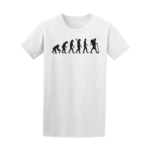 Evolution Hiking Hiker Adventure Tee Men's -Image by Shutterstock
