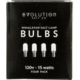thumbnail image 1 of Evolution Himalayan Salt Lamp Bulbs, 15W Warm White Decorative Light Bulbs, 4 Pack, 1 of 3