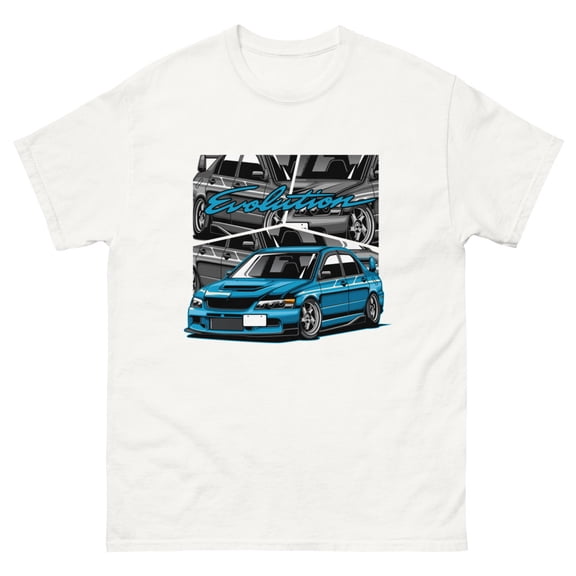 Evolution JDM drift king rally import t-shirt (White, S)