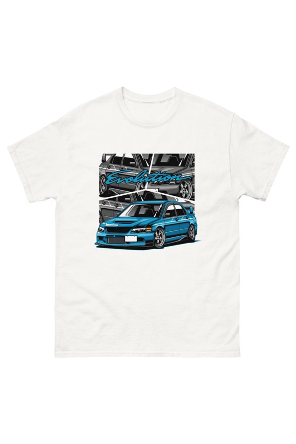 Evolution JDM drift king rally import t-shirt (White, S)