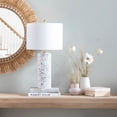 thumbnail image 1 of Evolution Kinsley Terrazzo Stone Table Lamp with White Shade in Multi-Color, 1 of 2