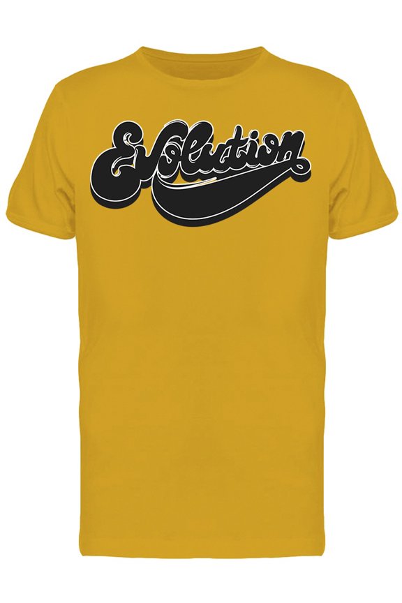 Evolution Lettering T-Shirt Men -Image by Shutterstock, Male Medium