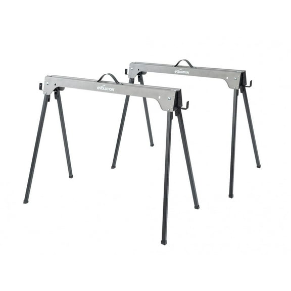 Evolution Metal Folding Sawhorse Stand (twin Pack)