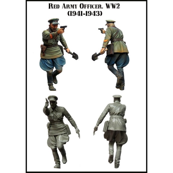 Evolution Miniatures 1:35 WWII Red Army Officer 41-43 Resin Figure Kit #EM-35080
