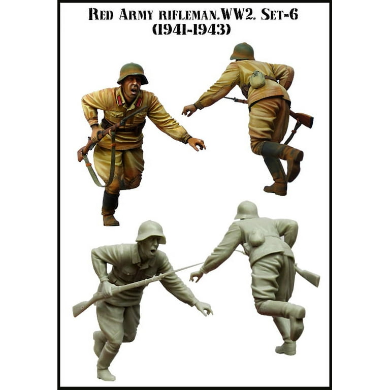 Evolution Miniatures 1:35 WWII Red Army Rifleman Set6 Resin Figure