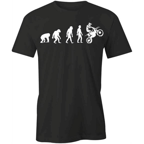 Evolution Motocross T-Shirt | Cool Motorcycle Black Tee Gift