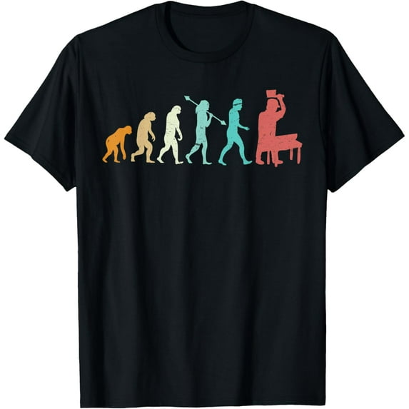 Evolution Of A Butcher And Meat Cutter T-Shirt men and women can wear, black, white, gifts