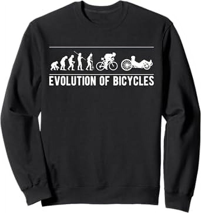 Evolution Of Bicycles Recumbent Bike Sweatshirt