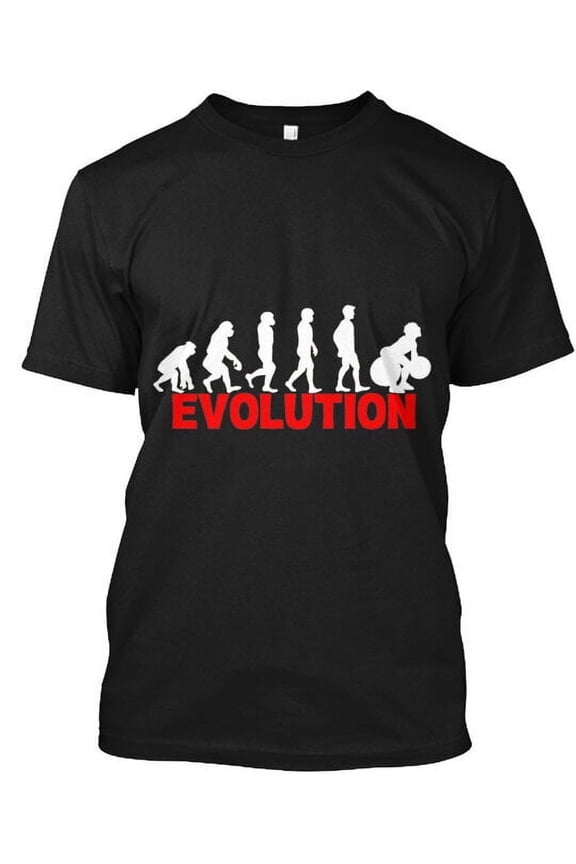 Evolution Of Gym Body Building Funny Workout Gift T-Shirt Made in USA Size S-5XL
