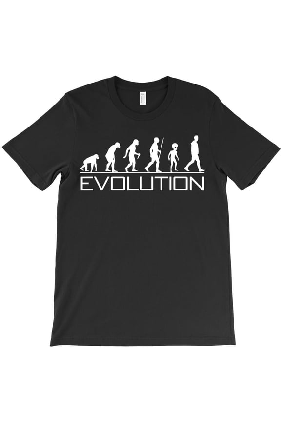 Evolution Of Man Alien The Missing Link Themed Funny and Cute Themed H33426 Unisex T-Shirt, Up to 5XL Available