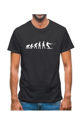 Evolution Of Man Waterski Mens T-Shirt
