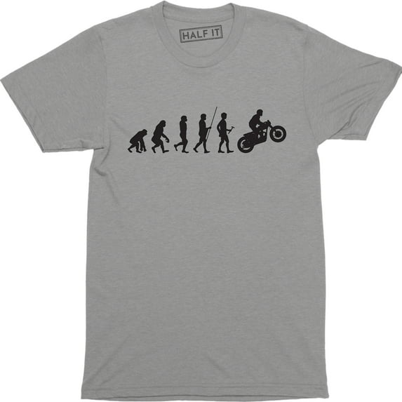 Evolution Of Motorbike Motorcycle Rider Bike Biker Christmas Men's T-Shirt
