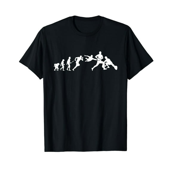 Evolution Of Rugby Player - Sports Enthusiast Coach Trainer T-Shirt