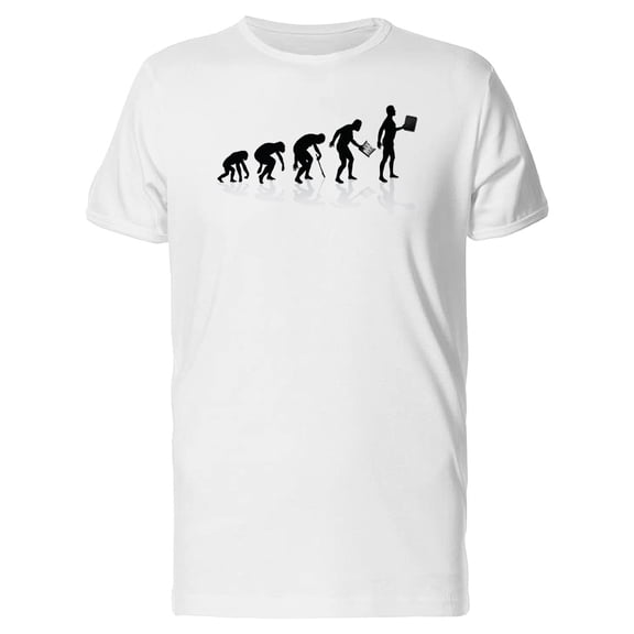 Evolution Of Smart Human T-Shirt Men -Image by Shutterstock, Male 3X-Large