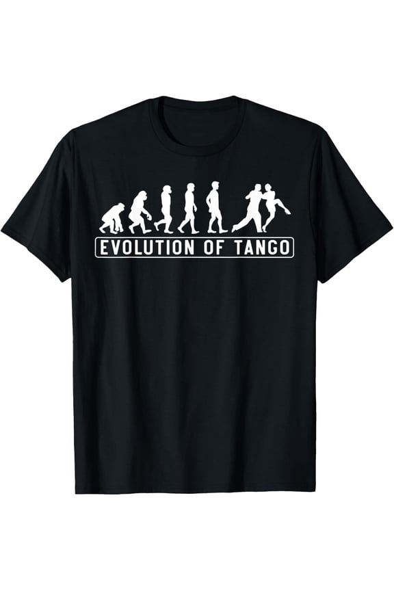 Evolution Of Tango - Tango Dancing Latin American Dance T-Shirt men and women can wear, black, white, gifts