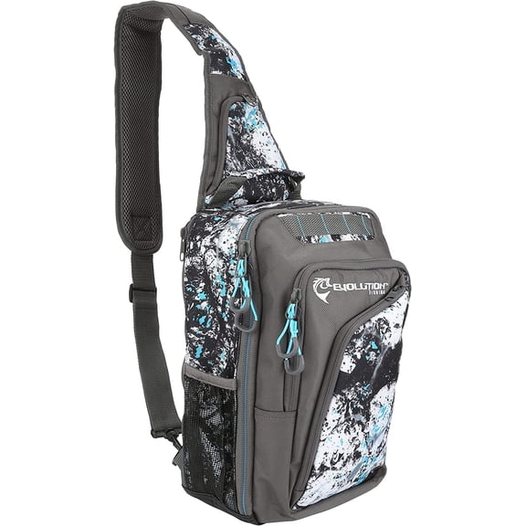 Evolution Outdoor 34024-EV 3600 Largemouth Quartz Blue Tackle Sling Pack